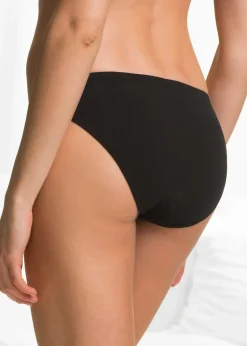 bonprix Wäsche·Baumwollunterwäsche|Wäsche·Höschen^Slip (8er Pack) schwarz