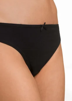 bonprix Wäsche·Baumwollunterwäsche|Wäsche·Höschen^Slip (8er Pack) schwarz