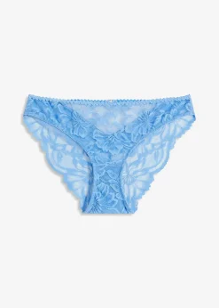 bonprix Wäsche·Dessous|Wäsche·Höschen^Slip mit Spitze mittelblau