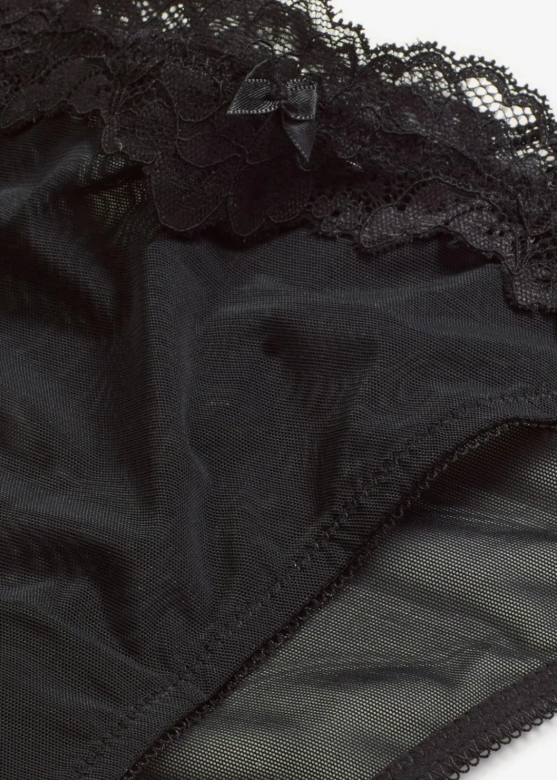 bonprix Wäsche·Dessous|Wäsche·Erotikwäsche^Slip mit zarter Spitze schwarz