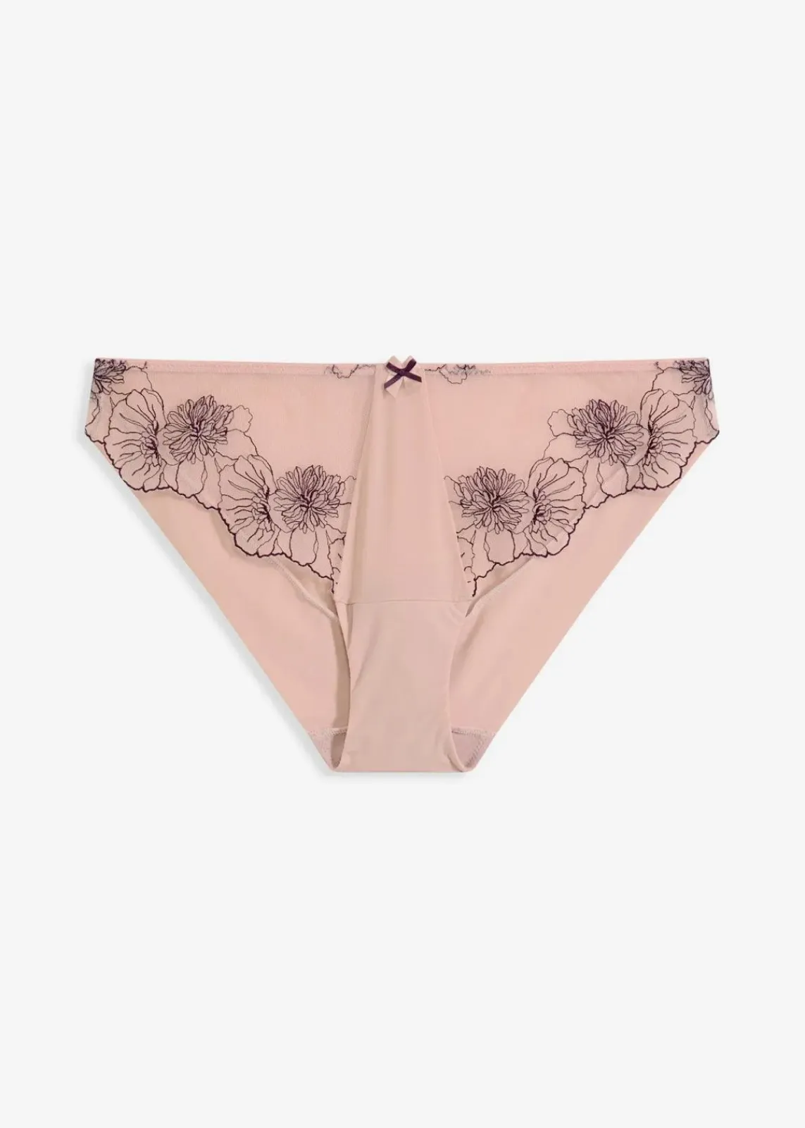 bonprix Dessous|Höschen^Slip mit zarter Stickerei mattrosa/beere