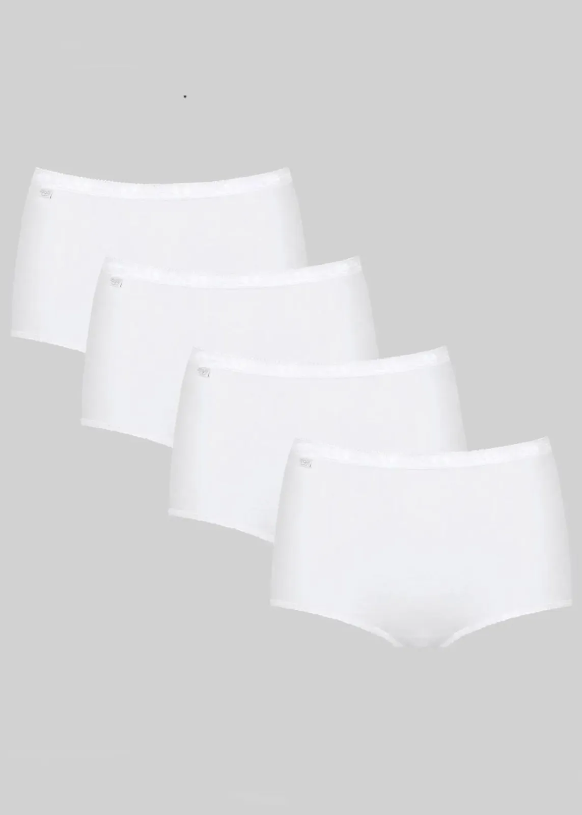 Sloggi Wäsche·Baumwollunterwäsche|Wäsche·Höschen^Basic+ Maxislip (4er Pack) 4x weiß