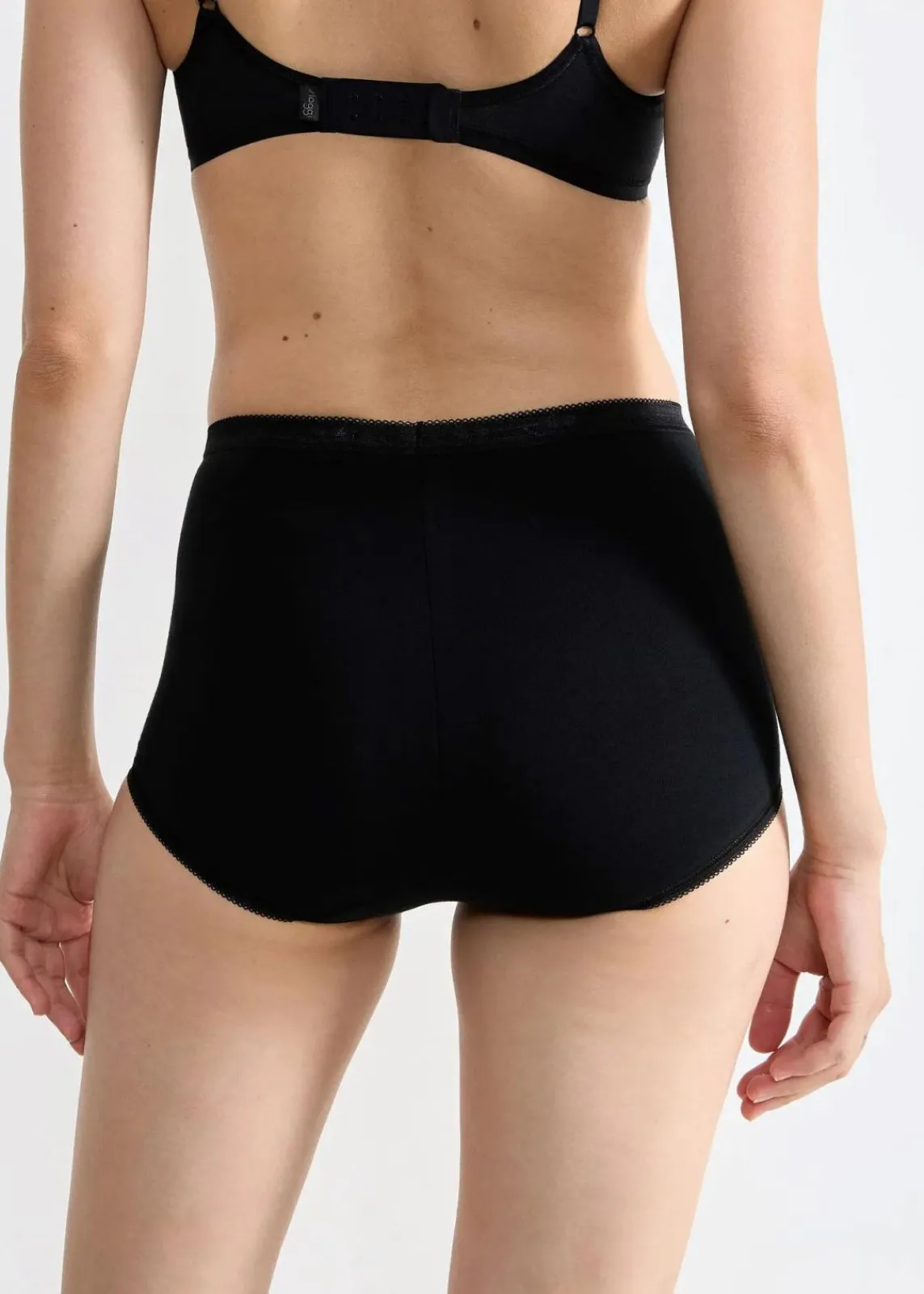 Sloggi Wäsche·Baumwollunterwäsche|Baumwollunterwäsche^Basic+ Maxislip (4er Pack) 4x schwarz