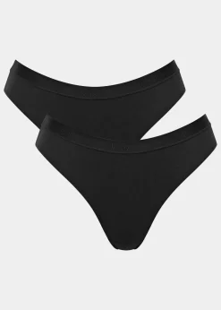 Sloggi Wäsche·Baumwollunterwäsche|Wäsche·Höschen^GO Casual High leg Slip (2er Pack) 2x schwarz