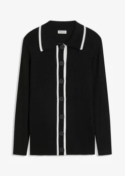 bonprix Bekleidung·Umstandsmode|Bekleidung·Jeans^Smart Cardigan schwarz/wollweiß