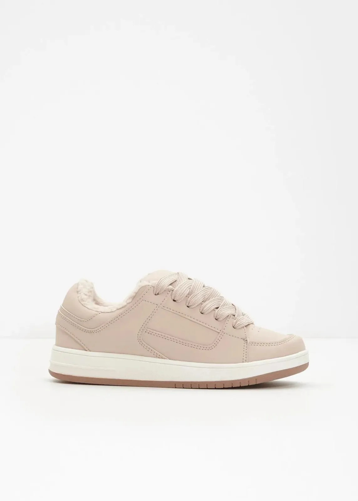 bonprix Gefütterte Winterschuhe|Sneaker^Sneaker kieselbeige