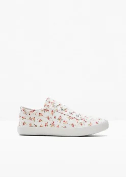 bonprix Sneaker|Schuhe & Accessoires In Spezialgrößen·Schuhe In Übergröße^Sneaker weiß/rot geblümt