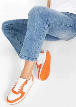 bonprix Sneaker^Sneaker weiß/orange