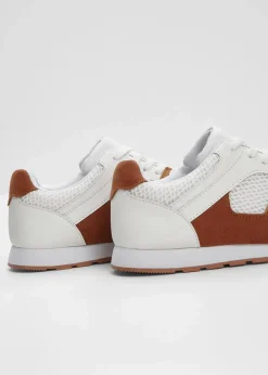 bonprix Sneaker^Sneaker weiß/braun/beige