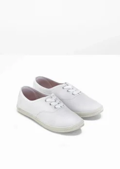 bonprix Sneaker|Schuhe & Accessoires In Spezialgrößen·Schuhe In Übergröße^Sneaker aus Baumwoll-Canvas weiß
