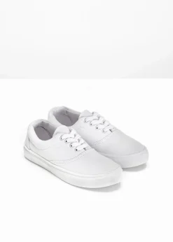 bonprix Schuhe & Accessoires In Spezialgrößen·Schuhe In Übergröße|Sneaker^Sneaker aus Baumwoll-Canvas weiß