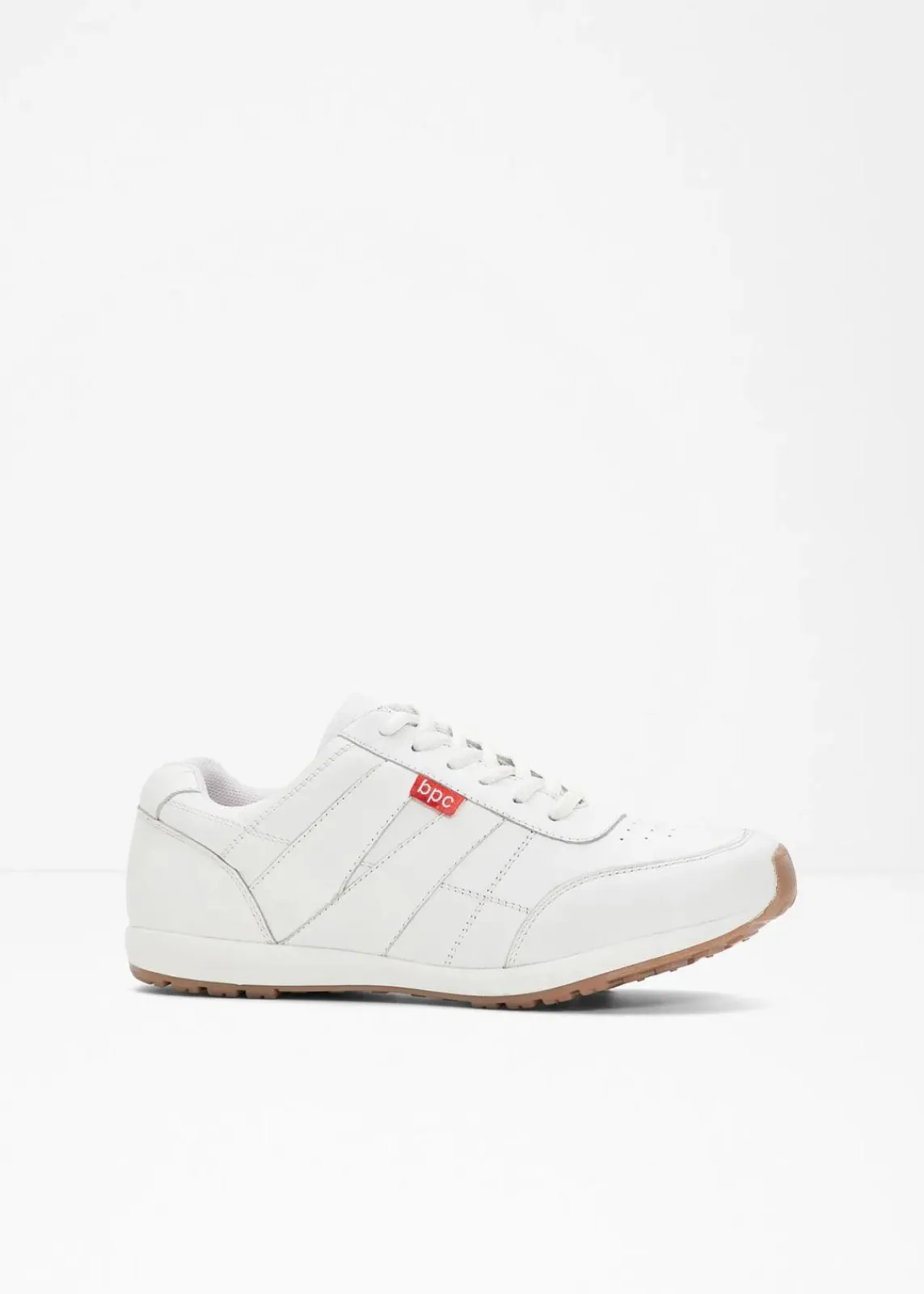 bonprix Nachhaltigere Materialien|Schuhe & Accessoires In Spezialgrößen·Schuhe In Übergröße^Sneaker aus Leder weiß