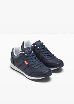 bonprix Sport- & Trekkingschuhe|Sneaker^Sneaker aus Leder dunkelblau