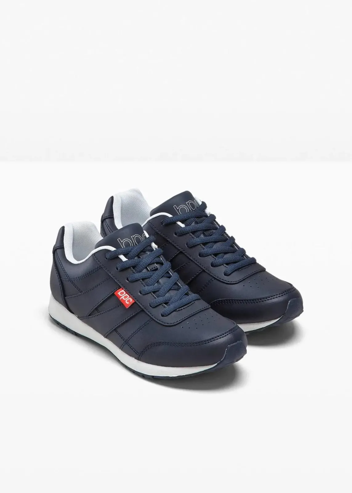 bonprix Sport- & Trekkingschuhe|Sneaker^Sneaker aus Leder dunkelblau