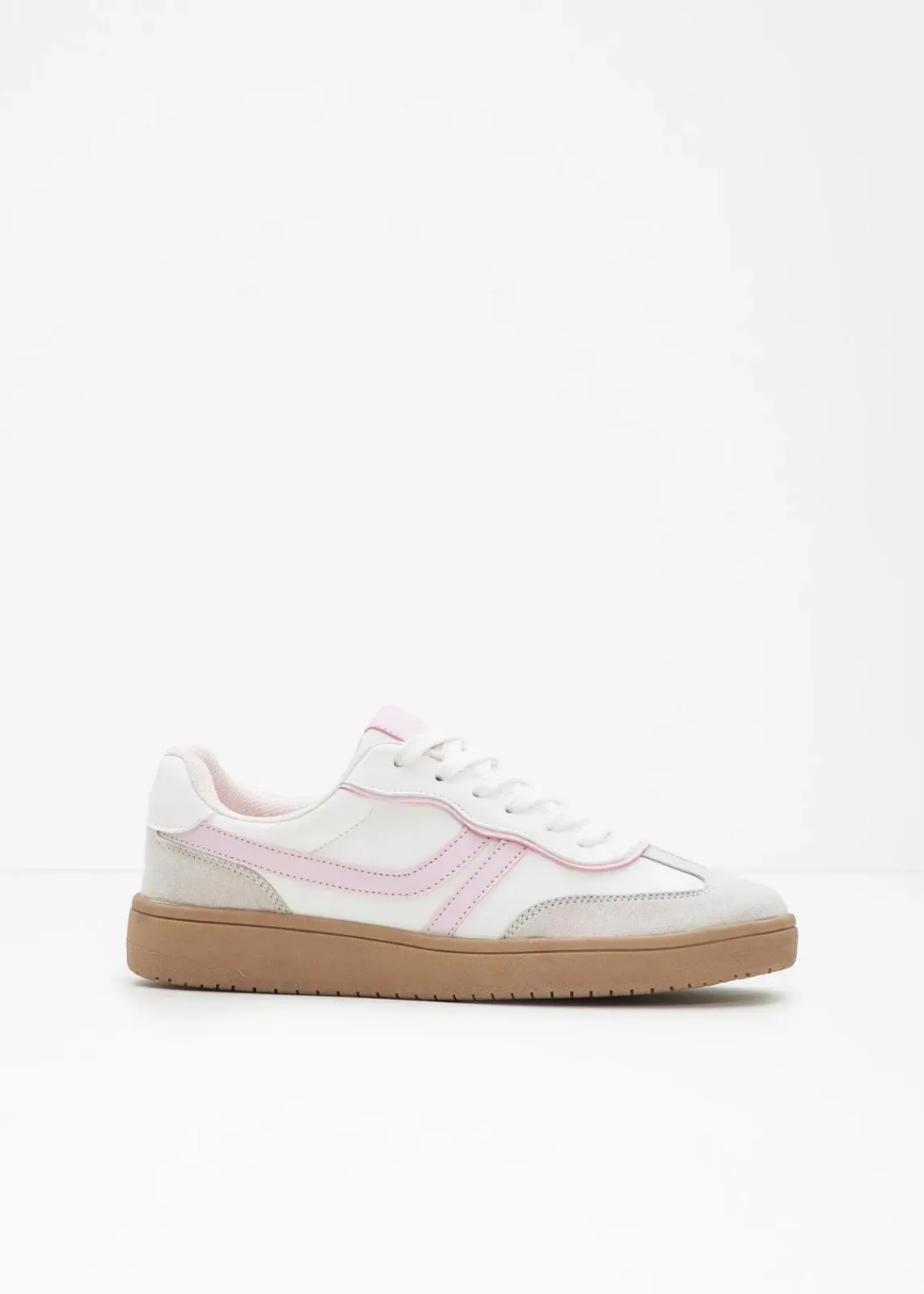 bonprix Sneaker^Sneaker im Retrolook weiß/puderflieder