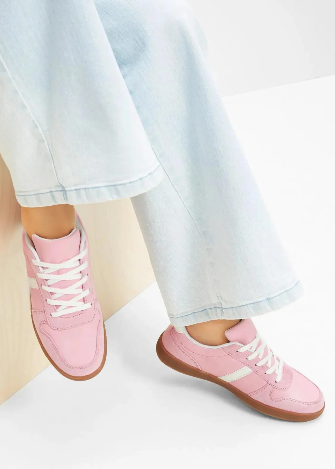 bonprix Sneaker^Sneaker im Retrolook softrosa