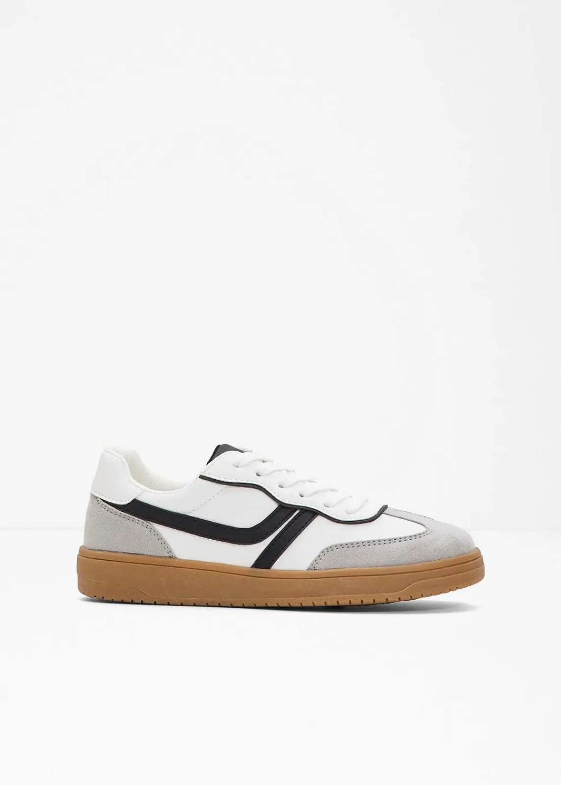 bonprix Sneaker^Sneaker im Retrolook weiß/schwarz
