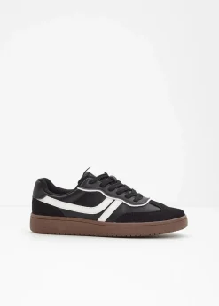bonprix Sneaker^Sneaker im Retrolook schwarz/weiß