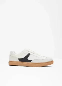 bonprix Sneaker^Sneaker im Retrolook wollweiß/schwarz