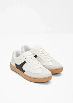 bonprix Sneaker^Sneaker im Retrolook wollweiß/schwarz