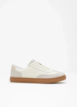 bonprix Sport- & Trekkingschuhe|Sneaker^Sneaker im Retrolook wollweiß