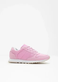 bonprix Sneaker^Sneaker mit Satin-Einsatz aschrosa