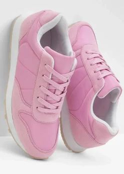 bonprix Sneaker^Sneaker mit Satin-Einsatz aschrosa