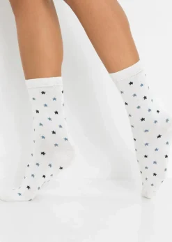 bonprix Mehrfachpacks|Mädchen·Strümpfe^Socken mit Bio-Baumwolle (5er Pack) grau meliert / aschrosa / schwarz