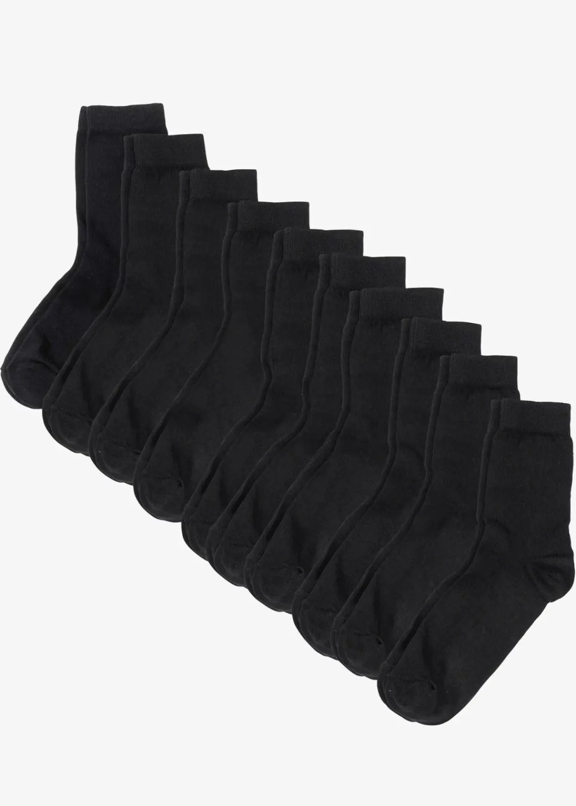 bonprix Mehrfachpacks|Jungen·Strümpfe^Socken mit Bio-Baumwolle (10er Pack) schwarz
