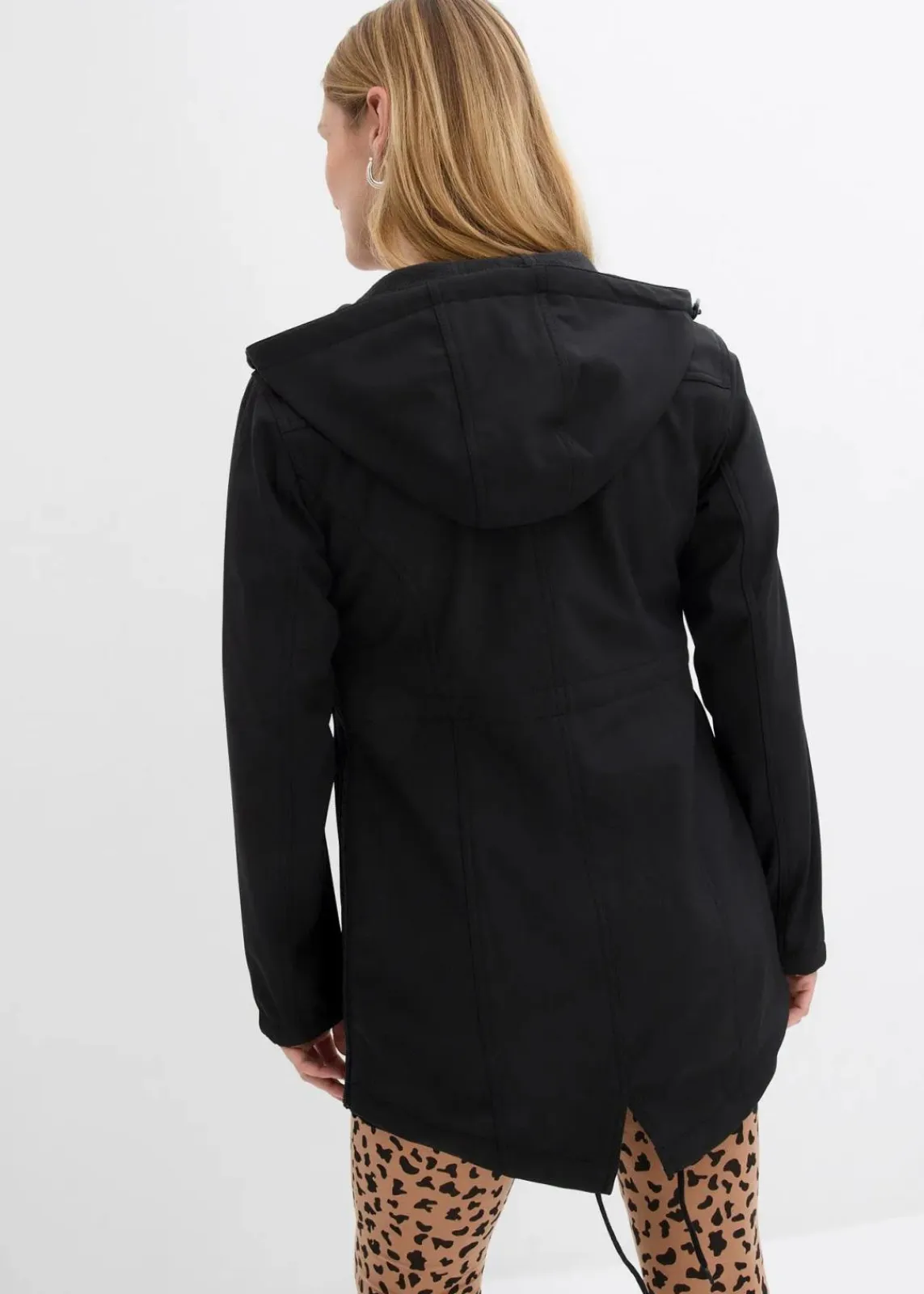 bonprix Umstandsmode|Bekleidung·Blazer^Softshell-Tragejacke / Umstandsjacke, weitenregulierbar schwarz