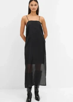 bonprix Bekleidung·Pullover & Strickjacken^Spaghetti-Trägerkleid schwarz