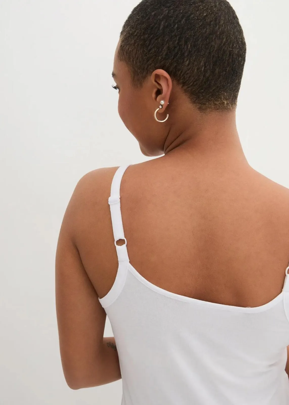 bonprix Shirts & Tops|Basics^Spaghettiträger-Top aus reiner Bio Baumwolle, (2er-Pack) weiß+schwarz
