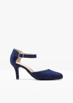 bonprix Pumps^Spangenpumps mit schmalem Absatz dunkelblau