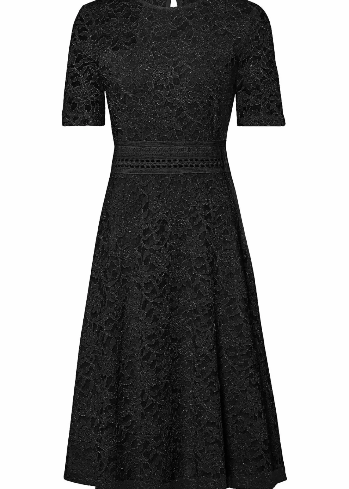 bonprix Festliche Mode|Kleider^Spitzenkleid mit Häkeleinsatz schwarz