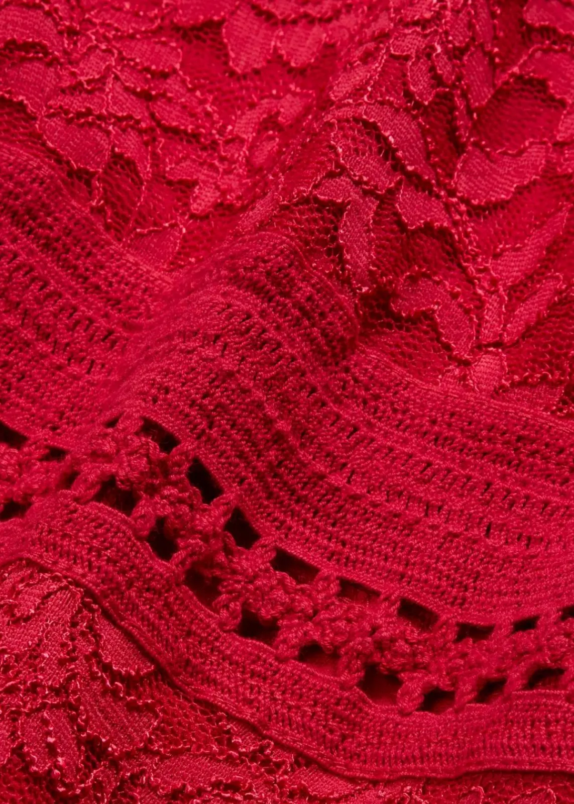 bonprix Bekleidung·Pullover & Strickjacken|Kleider^Spitzenkleid mit Häkeleinsatz magenta