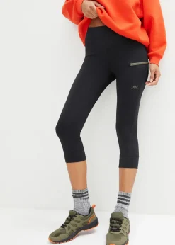 bonprix Bekleidung·Sweat|Bekleidung·Kleider^Sport-Capri-Leggings, schnelltrocknend schwarz