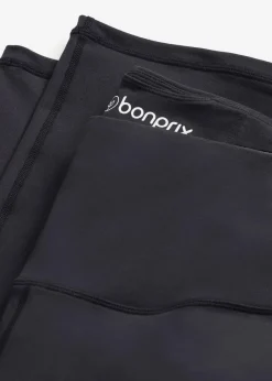 bonprix Bekleidung·Sweat|Bekleidung·Kleider^Sport-Leggings aus stabilem Baumwollgriff und geradem Bein schwarz