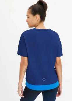 bonprix Bekleidung·Sweat|Sportbekleidung^Sport-Shirt marineblau/horizontblau