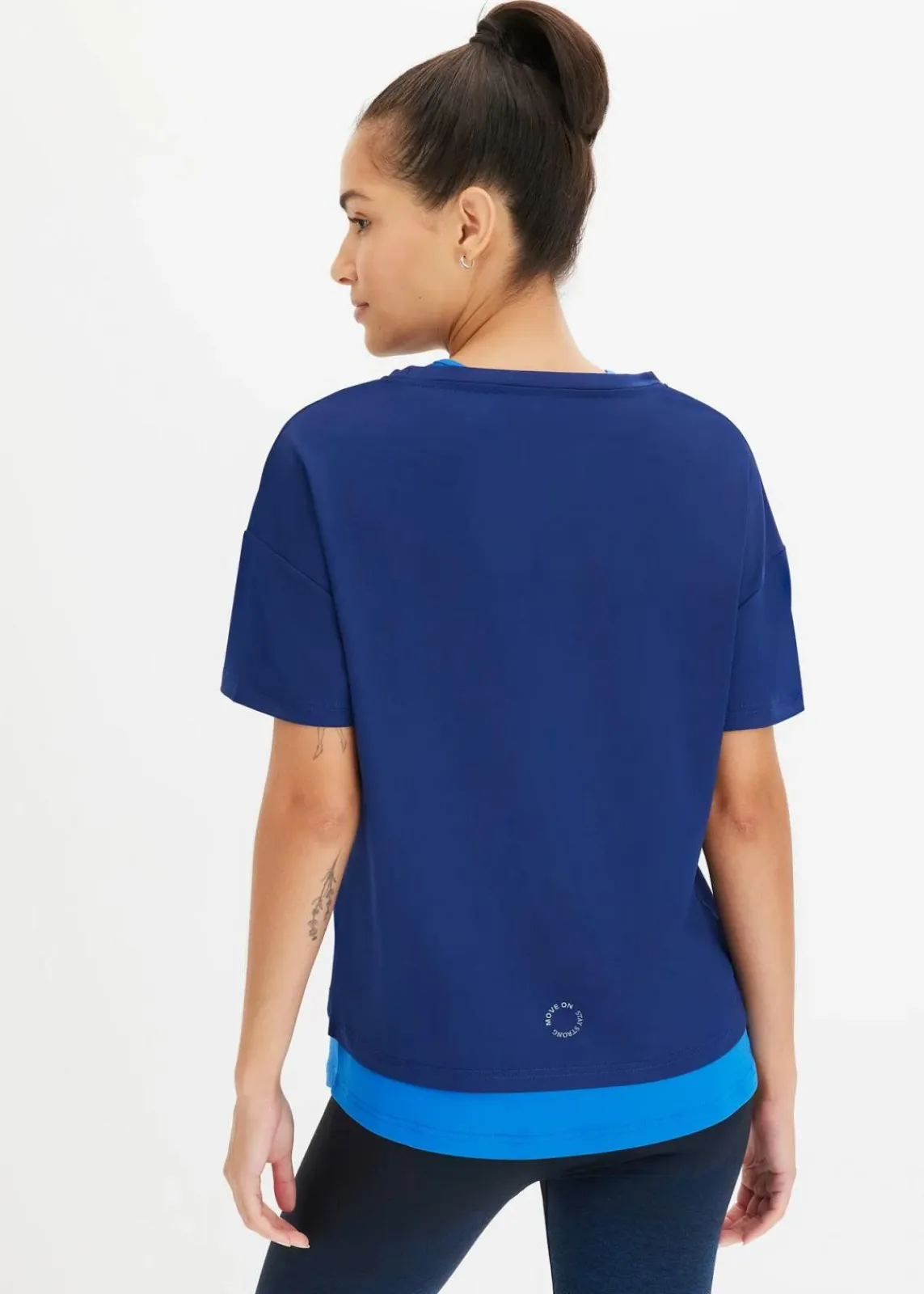 bonprix Bekleidung·Sweat|Sportbekleidung^Sport-Shirt marineblau/horizontblau