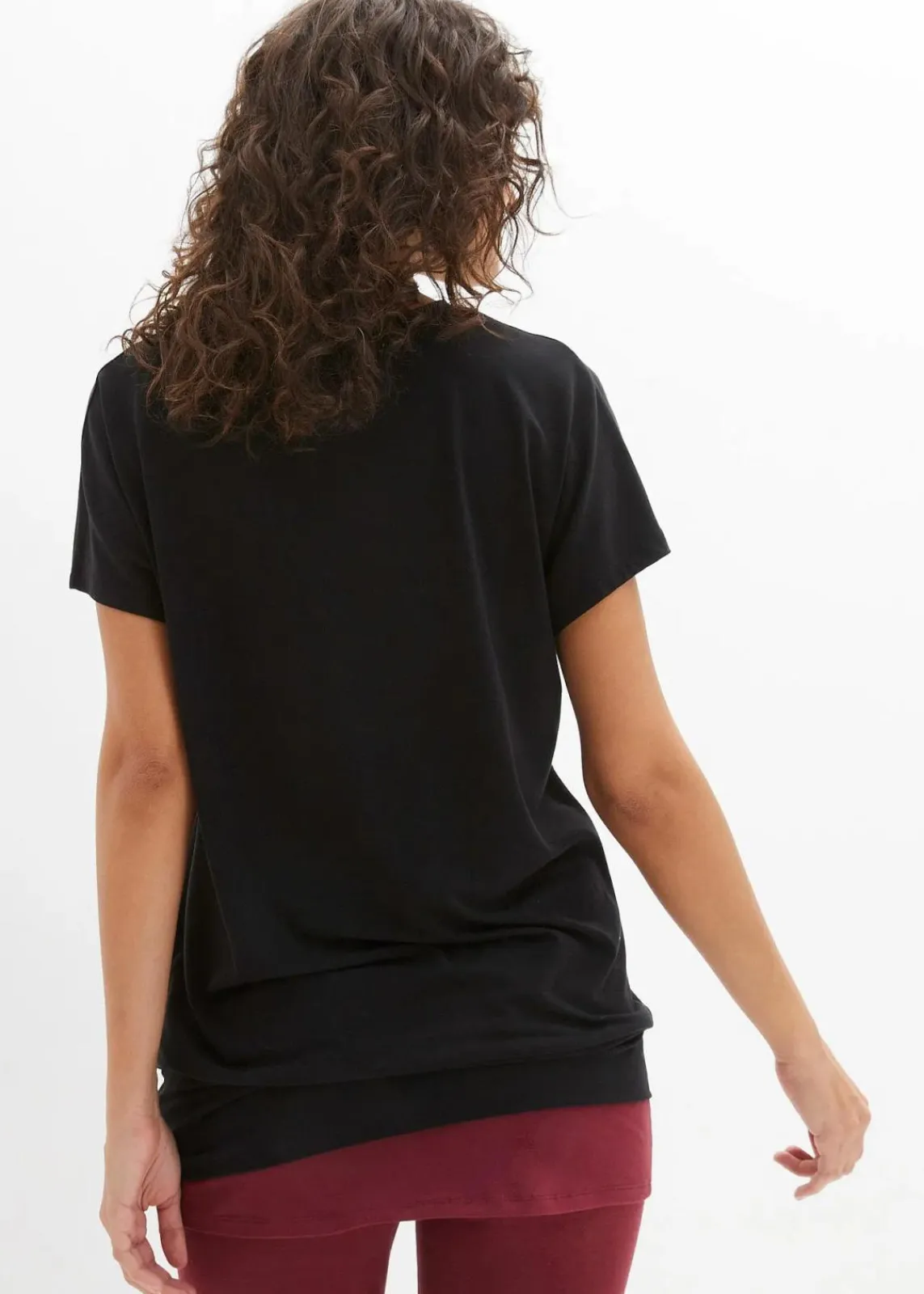 bonprix Bekleidung·Sweat|Nachhaltigere Materialien^Sport-Shirt, Loose Fit schwarz bedruckt