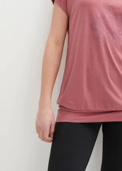 bonprix Shirts & Tops|Sportbekleidung^Sport-Shirt, Loose Fit softbeere bedruckt