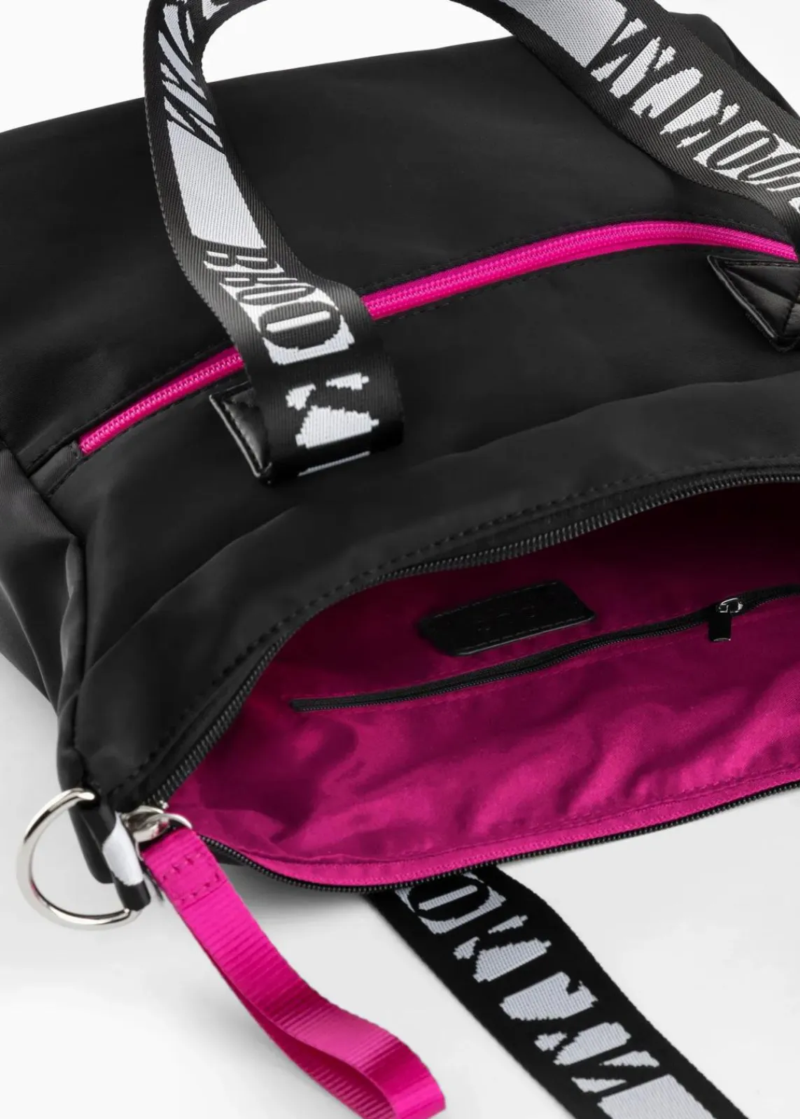 bonprix Taschen^Sporttasche mit Kontrastdetails schwarz