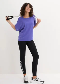 bonprix Bekleidung·Sweat|Sportbekleidung^Sport-Top mit Mesh-Shirt (2-tlg. Set) blaulila