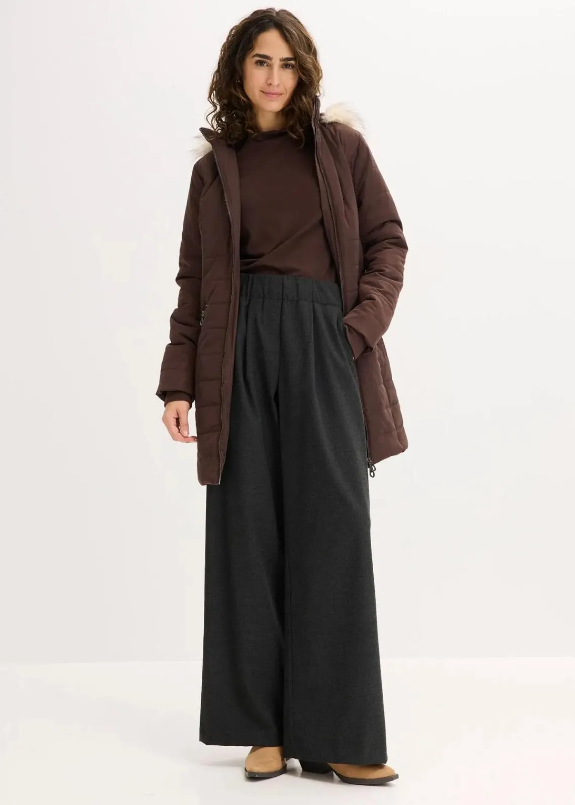 bonprix Nachhaltigere Materialien|Jacken & Mäntel^Steppjacke dunkelbraun