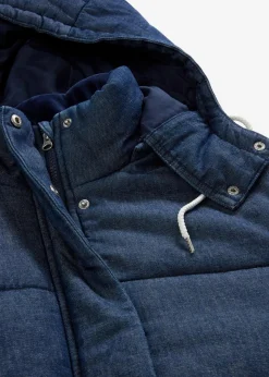 bonprix Jacken & Mäntel|Bekleidung·Hosen^Steppjacke aus Denim dunkelblau denim