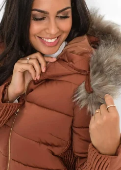 bonprix Jacken & Mäntel|Nachhaltigere Materialien^Steppjacke aus recyceltem Polyester kastanienbraun