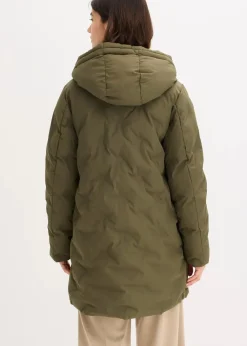 bonprix Bekleidung·Hosen|Jacken & Mäntel^Steppjacke in 2-in-1-Optik dunkeloliv