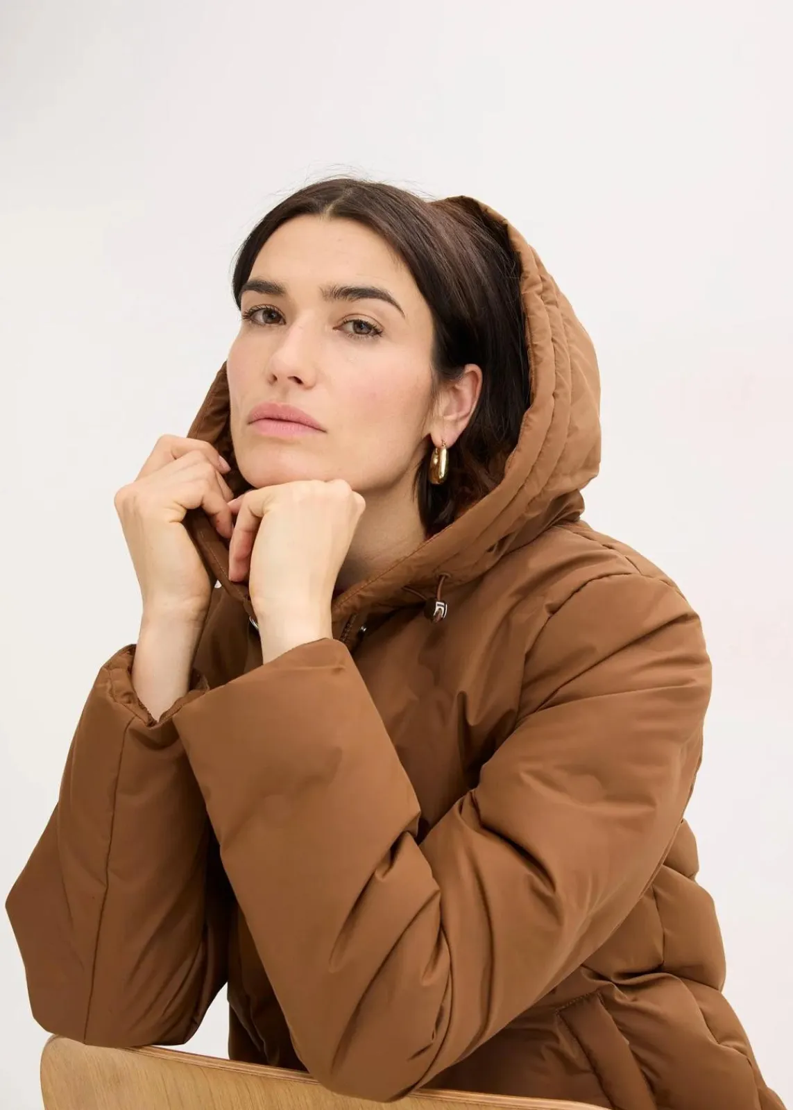 bonprix Jacken & Mäntel|Bekleidung·Hosen^Steppjacke in 2-in-1-Optik pimentbraun