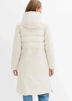 bonprix Jacken & Mäntel|Bekleidung·Hosen^Steppmantel naturbeige