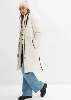 bonprix Jacken & Mäntel|Bekleidung·Hosen^Steppmantel naturbeige